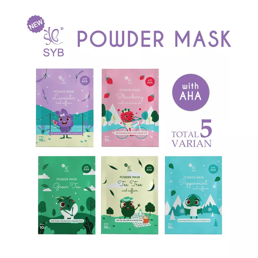 Syb Powder Mask Tea Tree & Saffron | 10 gr