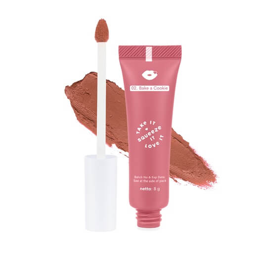 Emina Squeeze Me Up Lip Matte - 02 Bake A Cookie