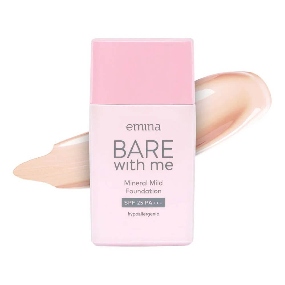 Emina Bare With Me Mineral Mild Foundation - 01 Light | 30 ml