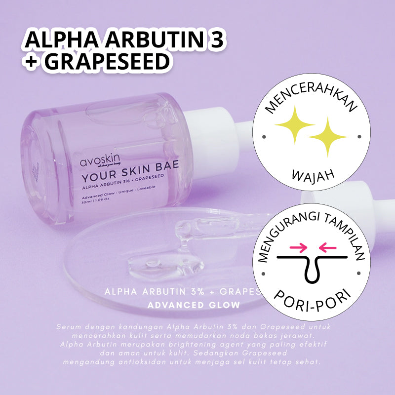 Avoskin Your Skin Bae Arbutin 3% + Grapeseed Serum | 30 ml