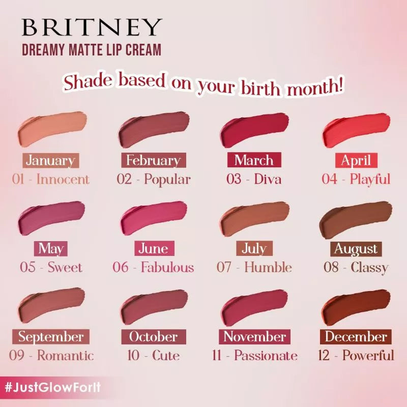 Britney Dreamy Matte Lip Cream 07 Humble | 10 g