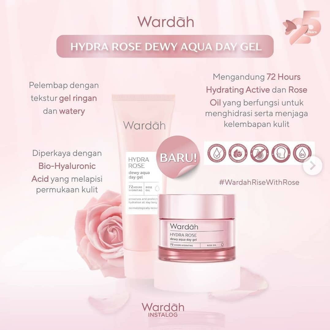 Wardah Hydra Rose Dewy Aqua Day Gel | 40 g