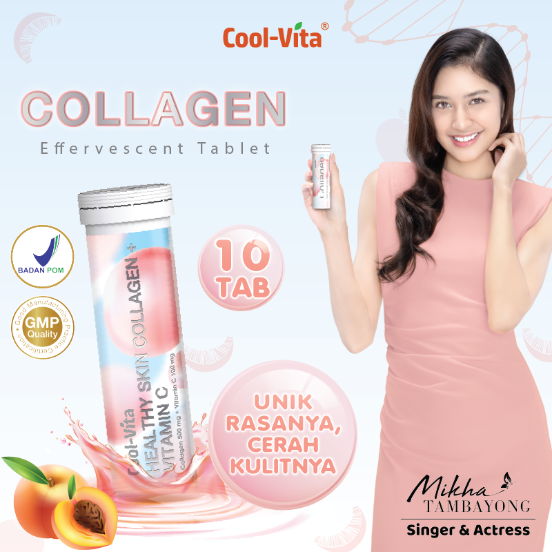 Coolvita Collagen Effervescent Vitamin 10 Tablets- 1 Tube