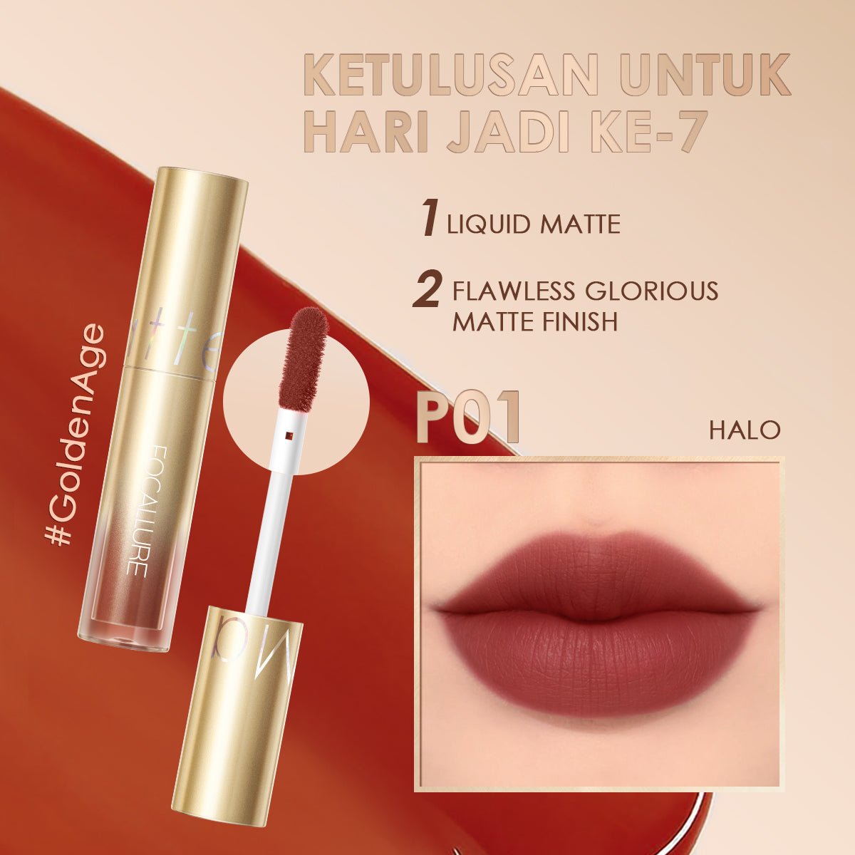 Focallure Ultra Matte Liquid Lipstick FA245 - P01