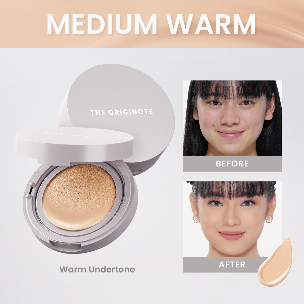 The Originote High Cover Serum Cushion - Medium Warm