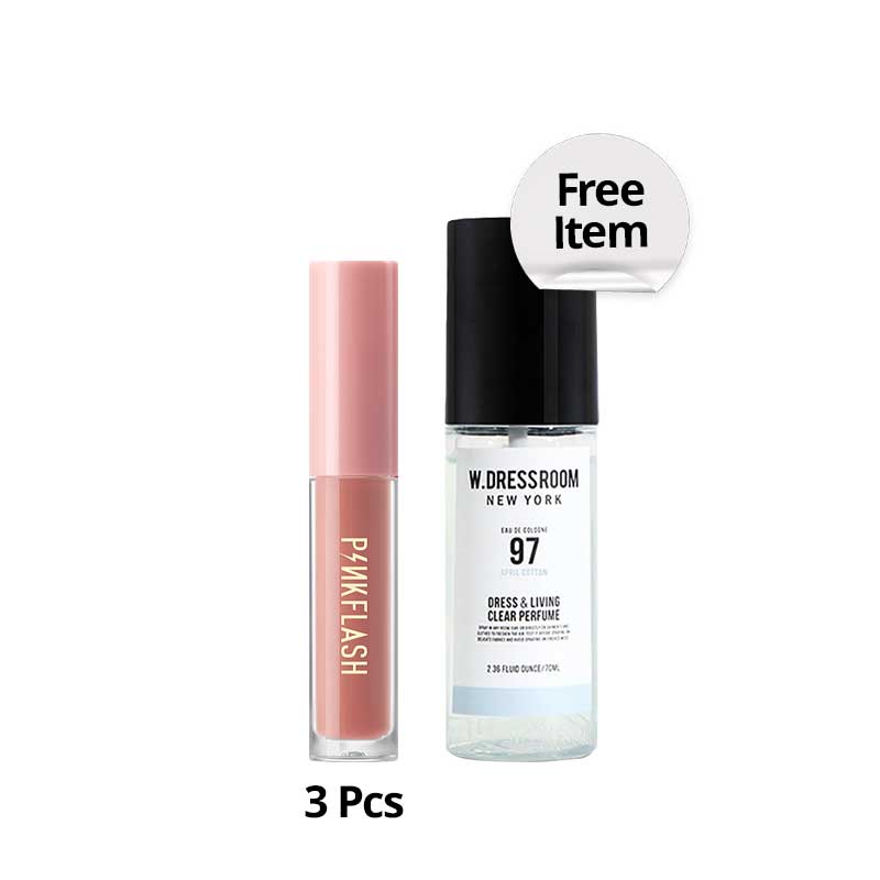 [Combo] Pinkflash L01 Lasting Matte Lipcream - N01 + Free W.DRESSROOM Clear Perfume No. 97 April Cotton