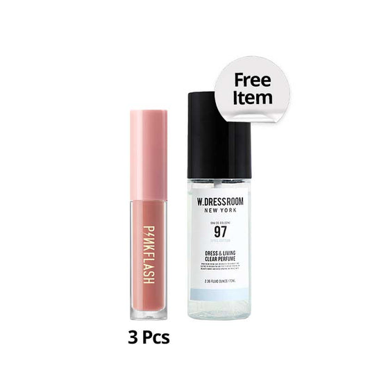 [Combo] Pinkflash L01 Lasting Matte Lipcream - N01 + Free W.DRESSROOM Clear Perfume No. 97 April Cotton