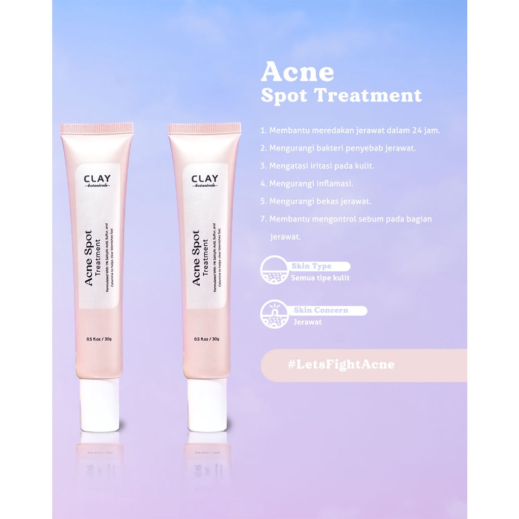 Clay Botanicals Acne Spot Treatment | 30 g