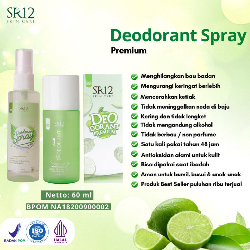 SR12 Deodorant Spray Premium | 60ml