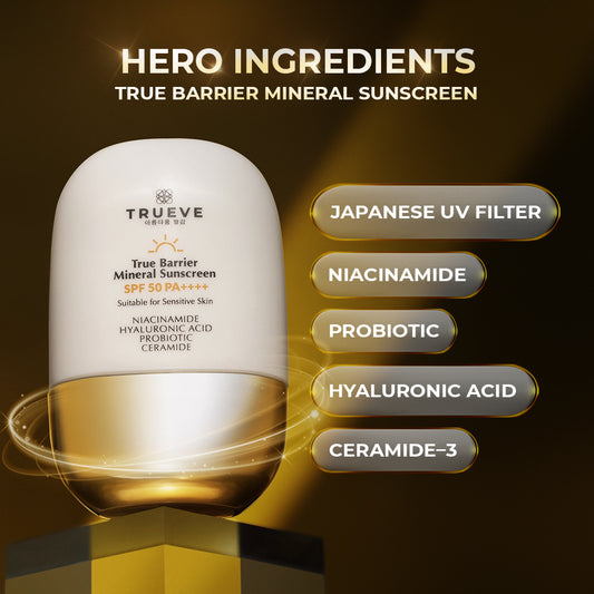 Trueve True Barrier Mineral Sunscreen SPF50+++ | 30 g