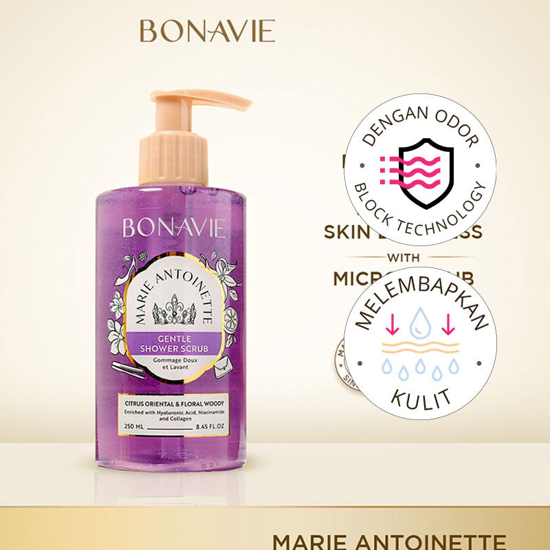 Bonavie Gentle Shower Scrub - Marie Antoinette (Special Edition Emily in Paris) | 250ml