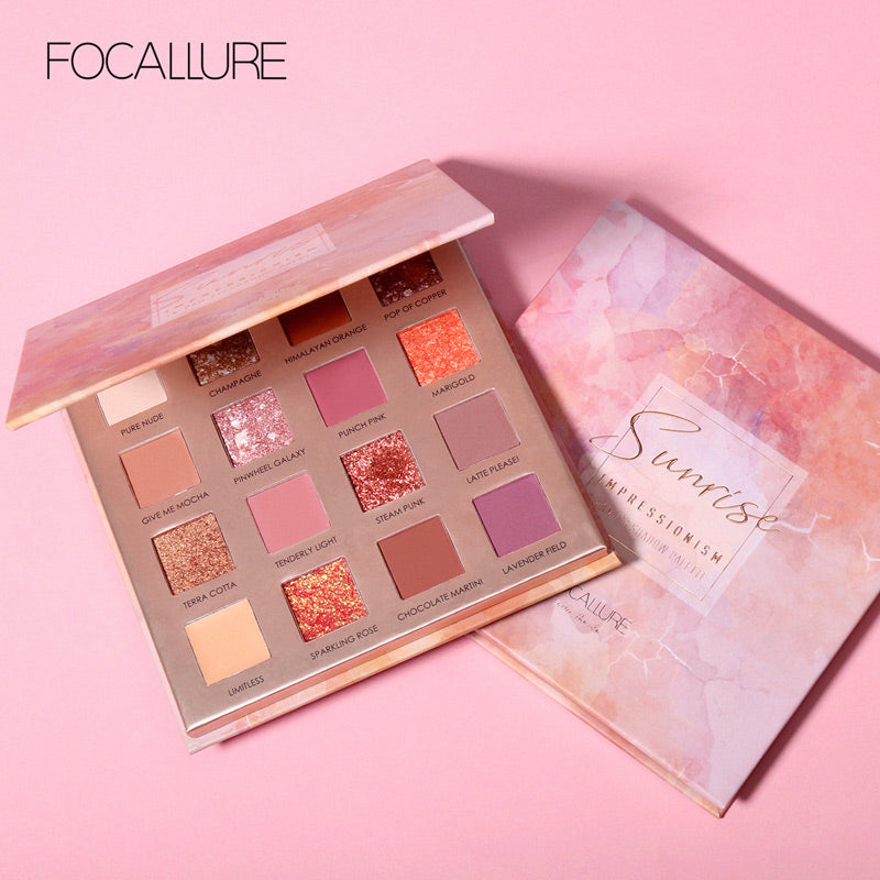 Focallure 16 Pan Eyeshadow Sunrise Palette The Impressionism Collection FA88