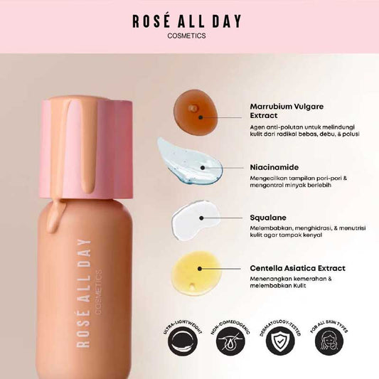 ROSE ALL DAY The Realest Lightweight Skin Tint - Medium Neutral