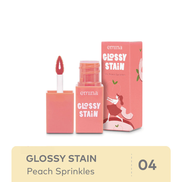 Emina Glossy Stain - 04 Peach Sprinkles