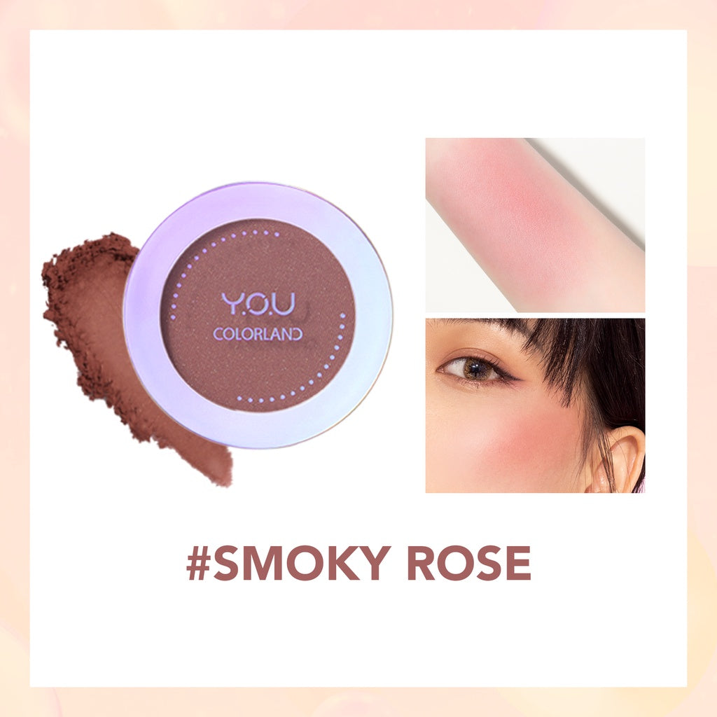 Y.O.U Makeups Colorland Focus On Me Blush R647 Smoky Rose