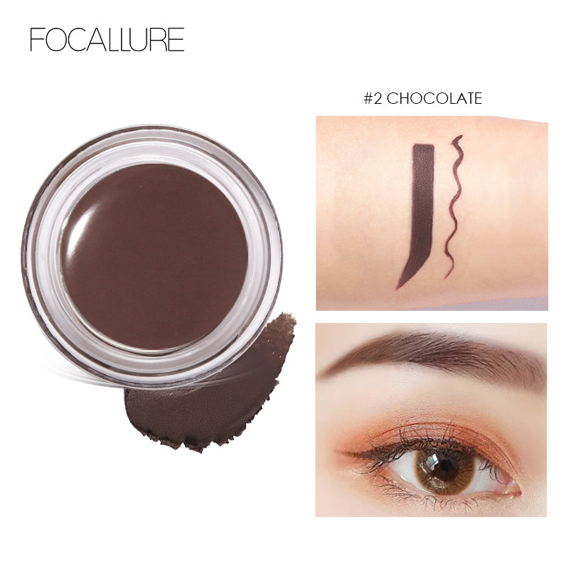 [Combo] Focallure Waterproof Mascara & Eyeliner 2-In-1 FA160 #1 + Brows Gel Cream FA23 #2 + [Free] Bando Scrunchie Korea