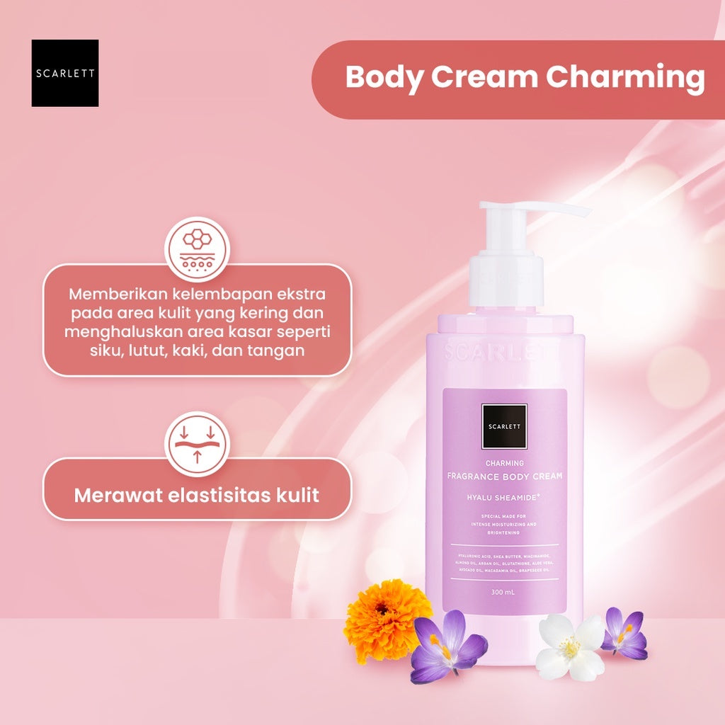 Scarlett Whitening Body Cream Charming