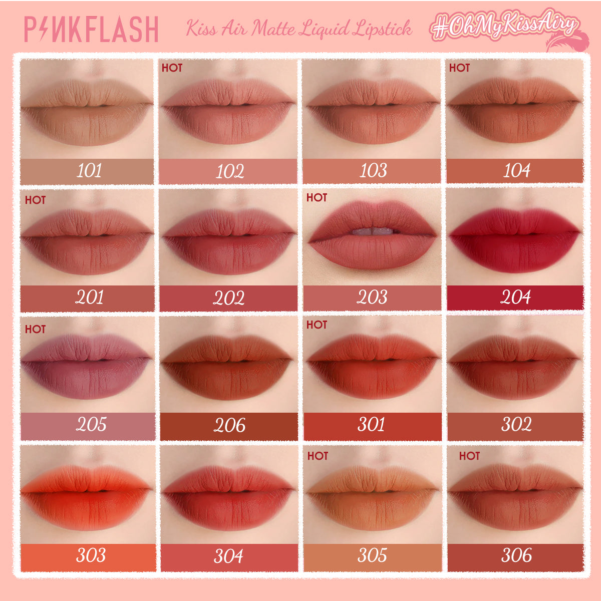 Pinkflash M01 Lip & Cheek Duo Matte Tint - #302 | 30 ml