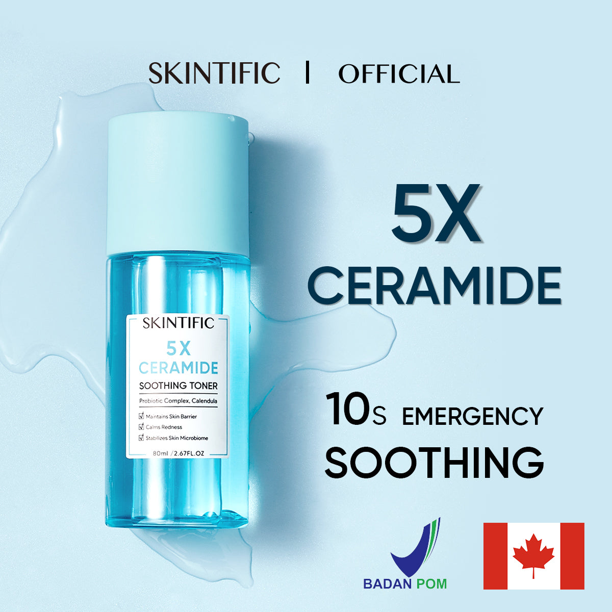 Skintific - 5X Ceramide Soothing Toner | 80 ml