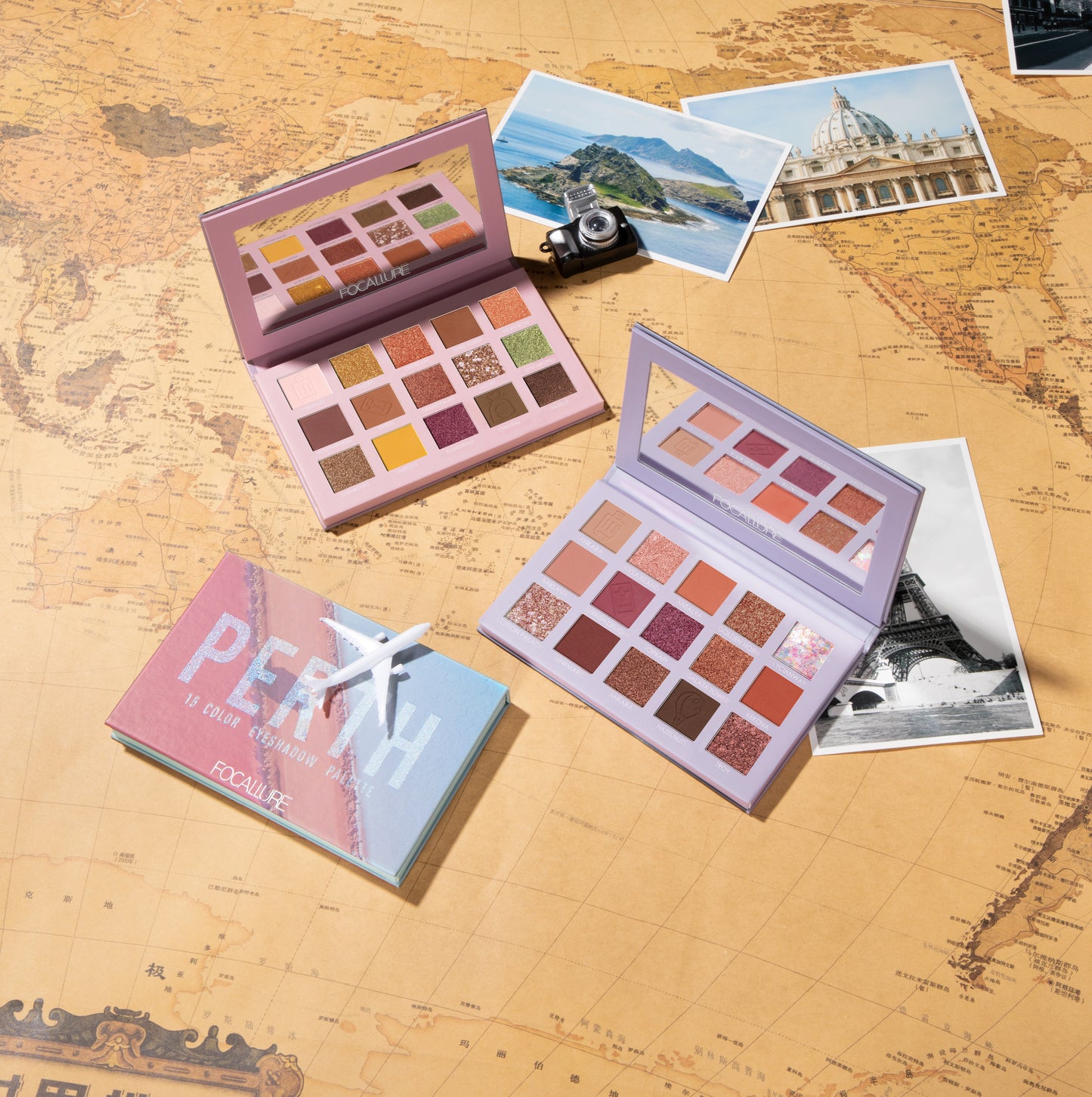 Focallure 15 Pan Eyeshadow 'Go Travel' Palette - FA100 #7