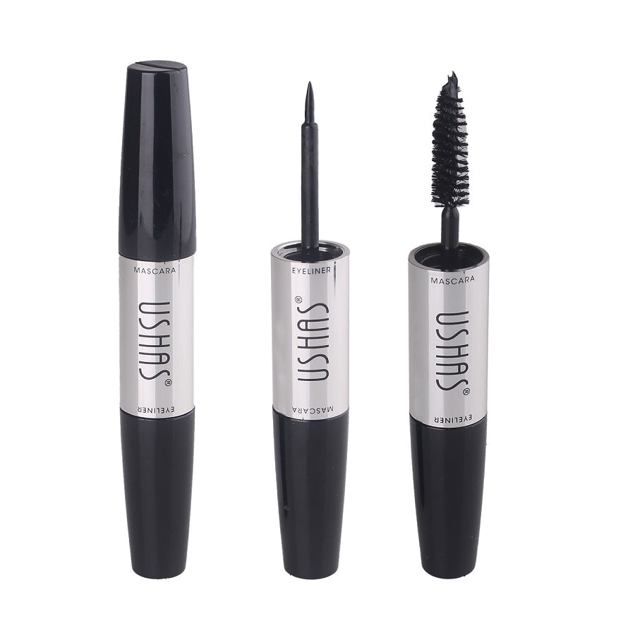 Ushas MA1025 Mascara & Eyeliner 2in1 Waterproof | 5ml + 5ml