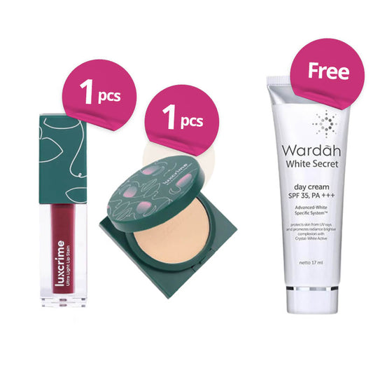 [Mega Combo] LUXCRIME Free WARDAH Day Cream