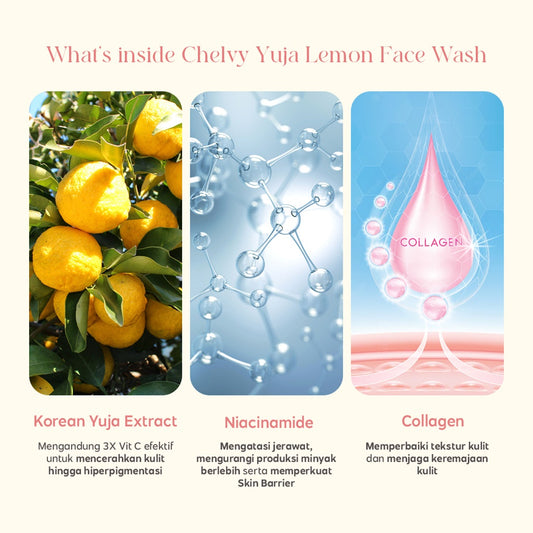 CHELVY Yuja Lemon Brightening Face Wash