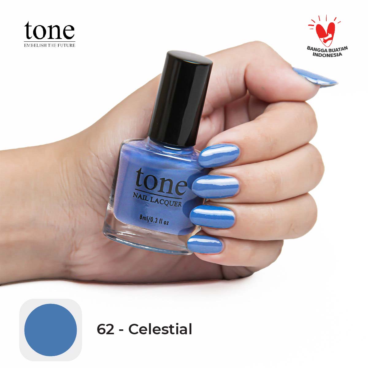 Tone Nail Polish Glossy Winter Mood Series 62 | 8 ml