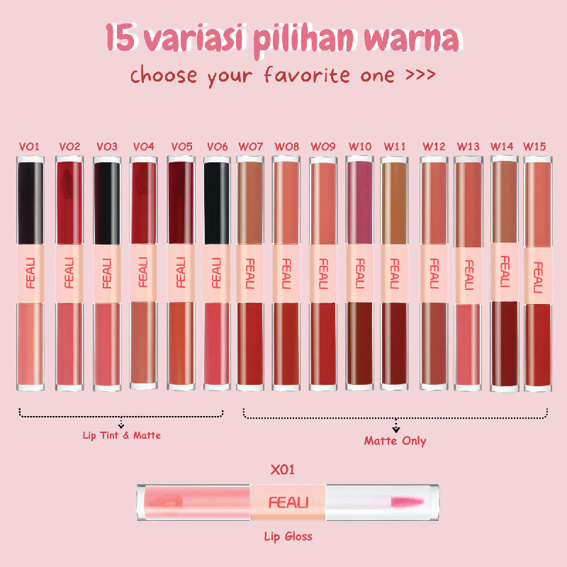 Feali Lipstick 2in1 - X01 | 3.5ml