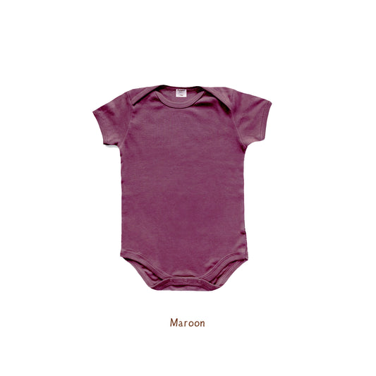 Booyah Baby & Kids Baju Bayi - Bodysuit Maroon (0-3 Month)