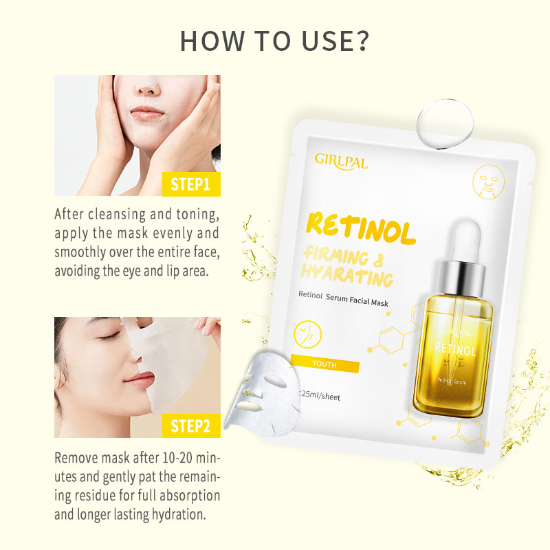 Girlpal Retinol Serum Face Sheet Mask