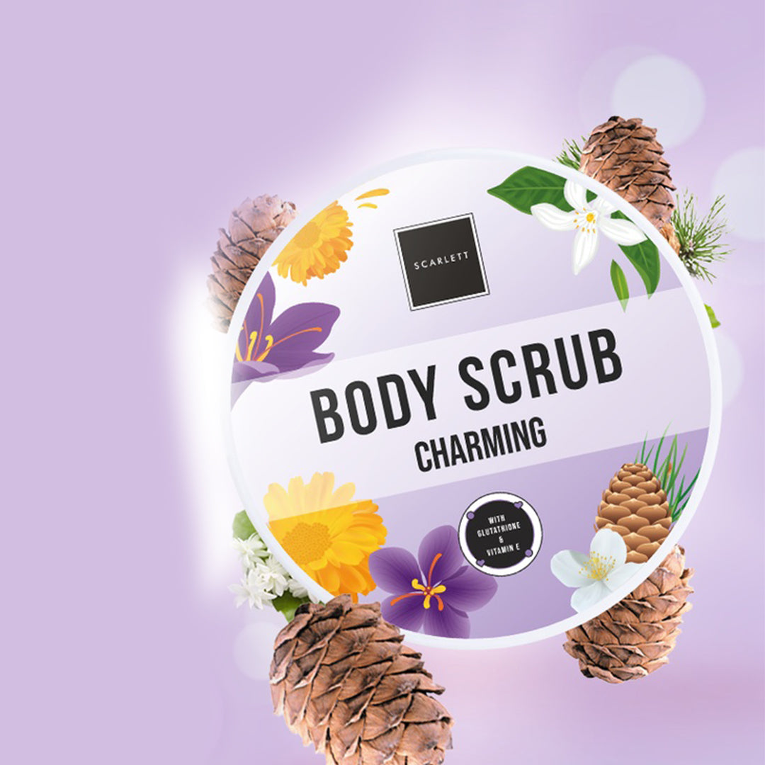 Scarlett Whitening Body Scrub Charming