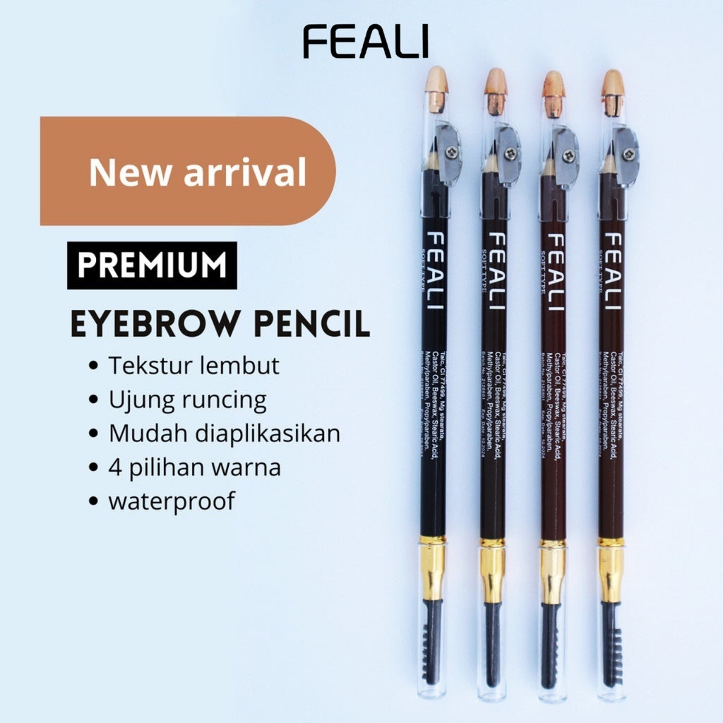 Feali Eyebrow Pencil 2 in 1 - 104. Dark brown | 2.5gr