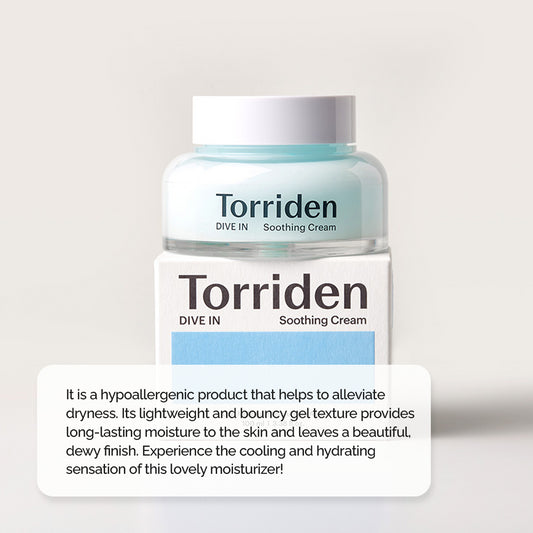 Torriden Dive-In Low Molecular Hyaluronic Acid Soothing Cream | 100 ml