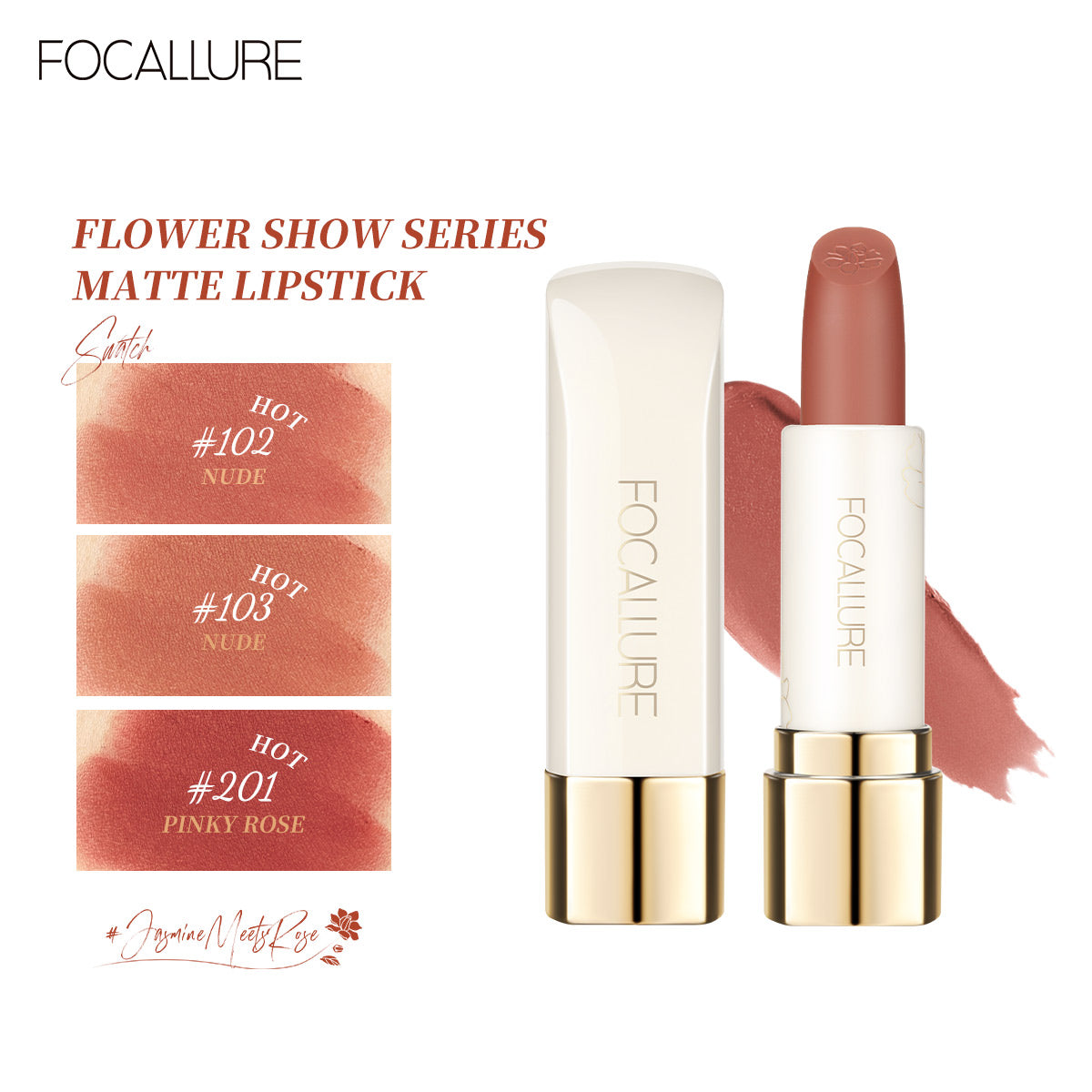 Focallure Pure Matte Lipstick FA203 - 201