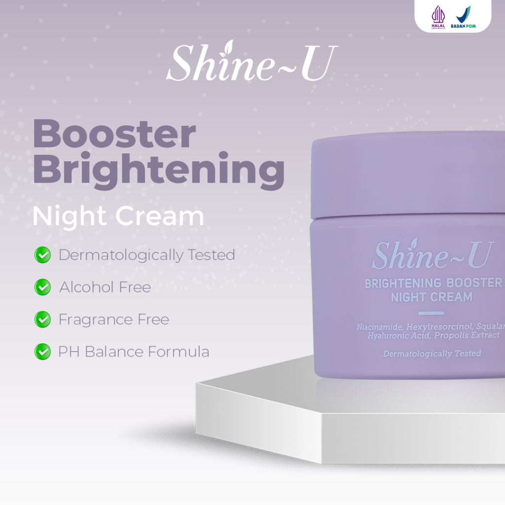 Shine-U Brightening Booster Night Cream | 20gr