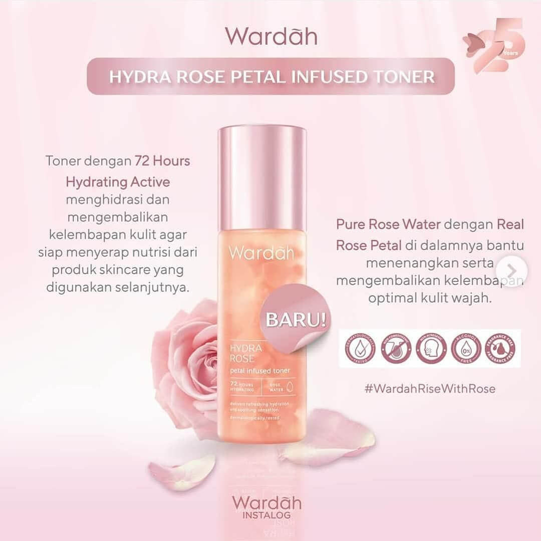 Wardah Hydra Rose Petal Infused Toner | 100 ml