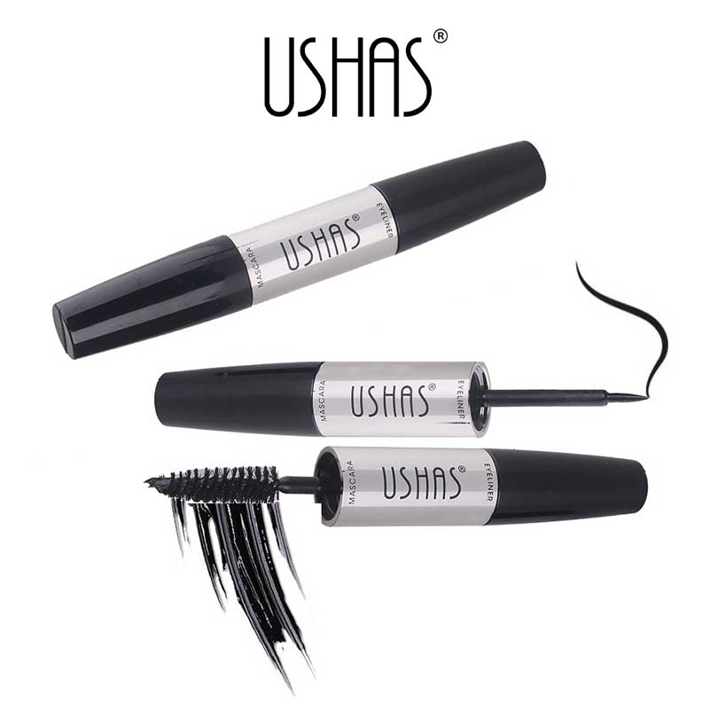 Ushas MA1025 Mascara & Eyeliner 2in1 Waterproof | 5ml + 5ml