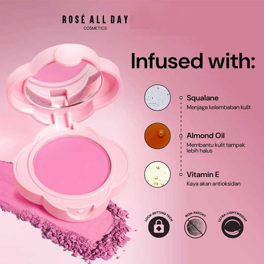 ROSE ALL DAY Cheeky Veil Powder Blush - Too Cheek To Be True | 4 gr