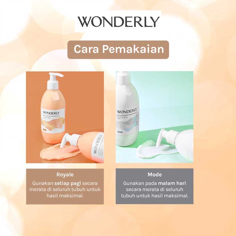 Wonderly Brightening Serum Body Lotion Royale