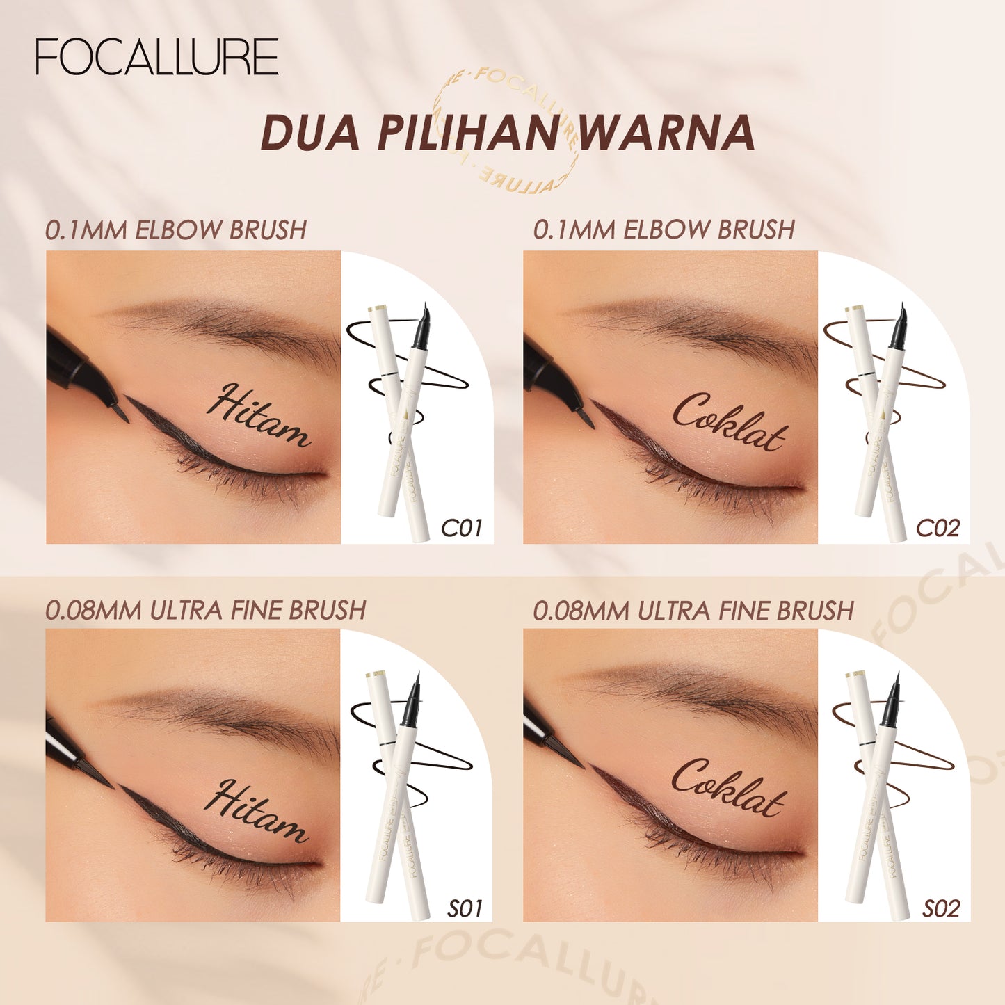 Focallure Long Lasting Waterproof Liquid Eyeliner FA200 Fuzz #1