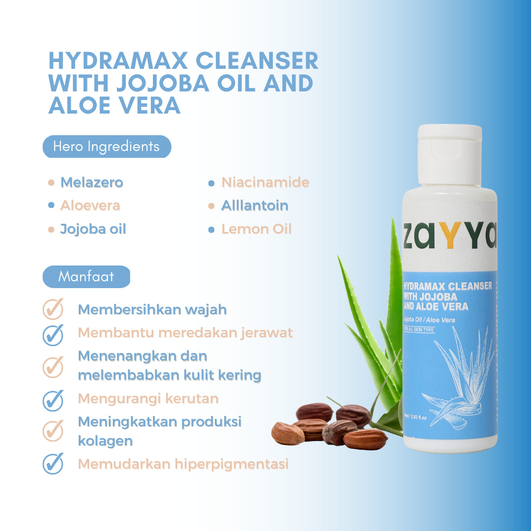 Zayya Hydramax Cleanser With Jojoba & Aloe Vera | 60 ml