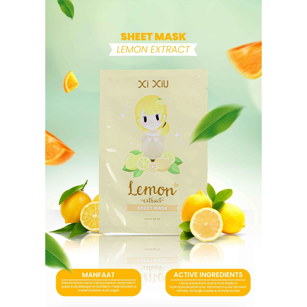 Xi Xiu Sheet Mask With Lemon Extract | 22 ml