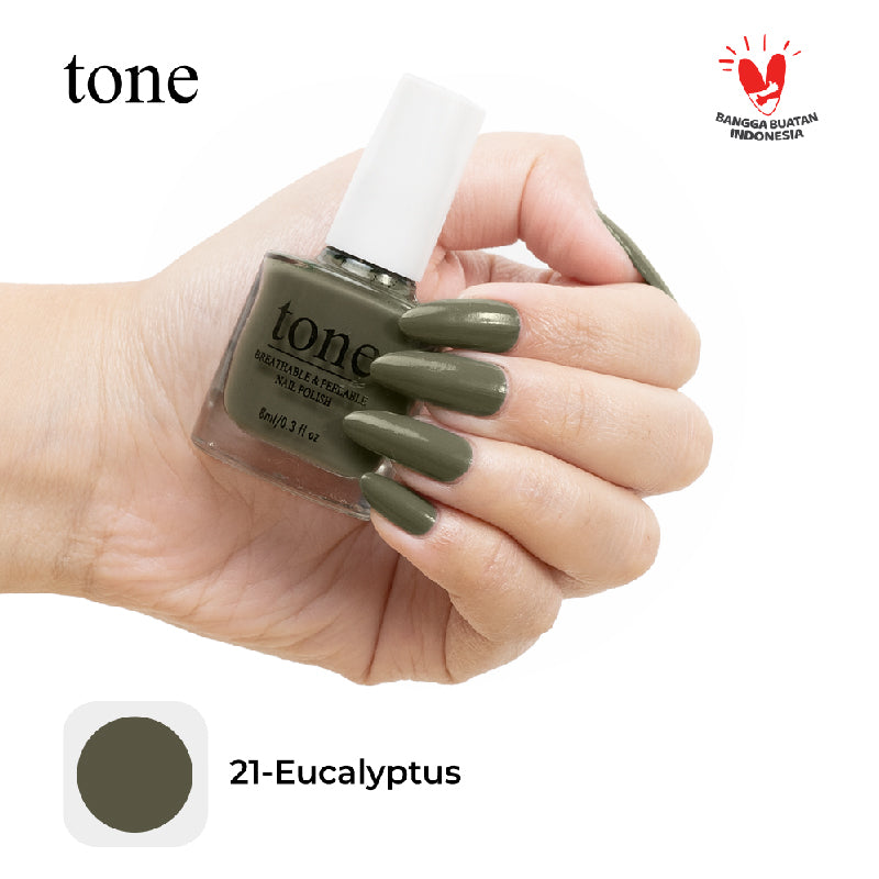 TONE Breathable and Peelable Nail Polish Neutral Palette Series 21