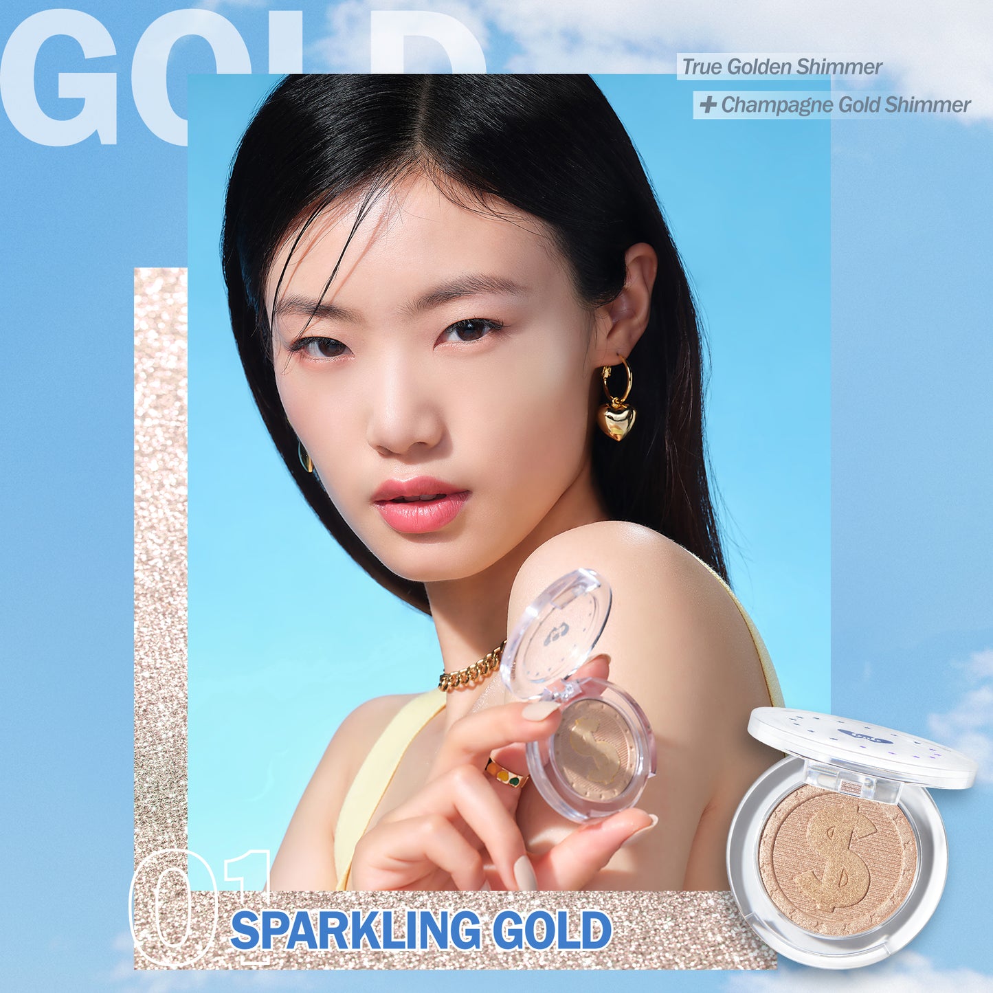 Barenbliss Highlight! Rich Girl In Area - 01 Sparkling Gold | 3.5 g