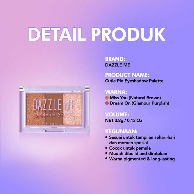 Dazzle Me Cutie Pie Eyeshadow Palette - Dream On