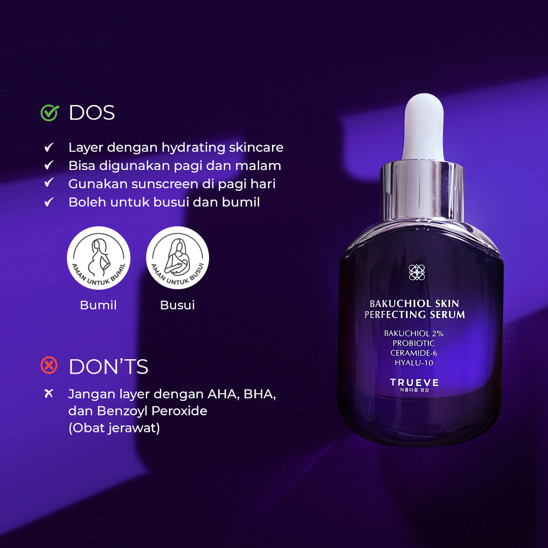 Trueve Bakuchiol & Probiotic Serum (Bakuchiol Skin Perfecting Serum) | 15 ml