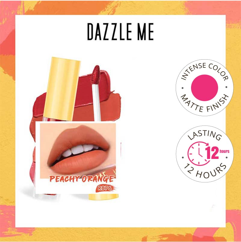 Dazzle Me Velvet Matte Lip Cream - Peachy Orange