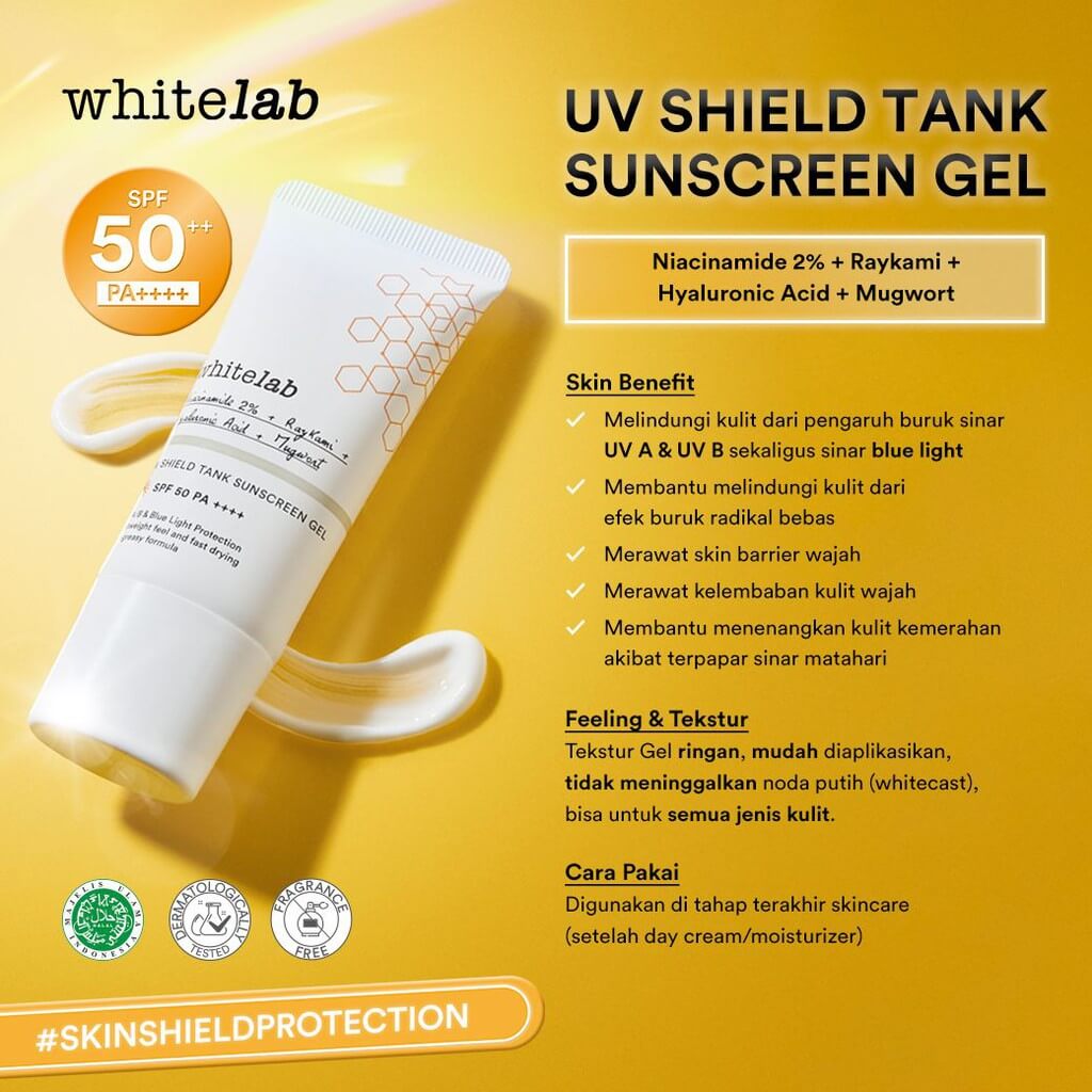 Whitelab UV Shield Tank Sunscreen Gel SPF 50++ PA++++ | 30 g