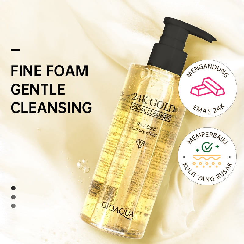 BIOAQUA 24K Gold Facial Cleanser 200ml